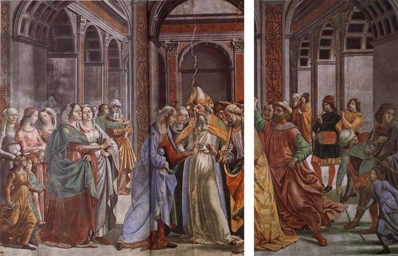Domenicho Ghirlandaio Details of Vermahlung Marias oil painting image